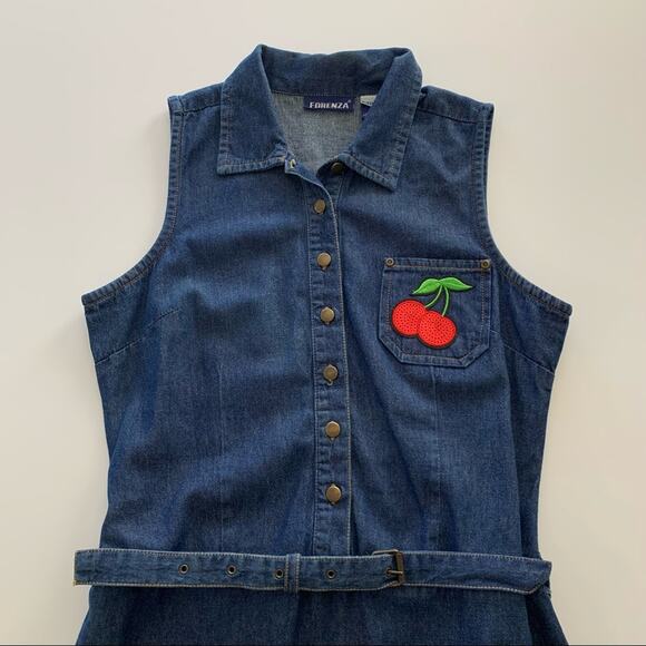 Via Penny Lane Reworked Apparel Life Is Beautiful Music Festival LV Denim Dress - Picture 2 of 7